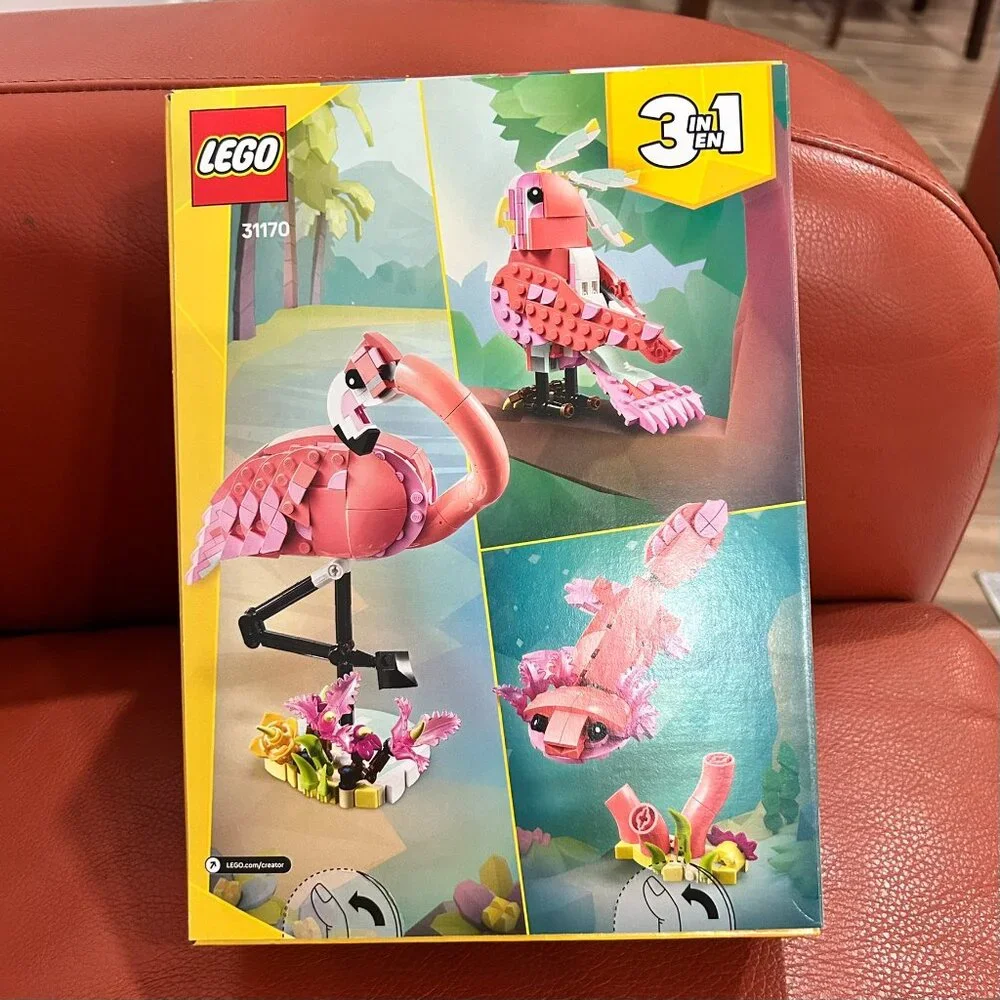 LEGO Creator #31170: 3 in 1 Animals Pink Flamingo Building Set (288 Pcs)